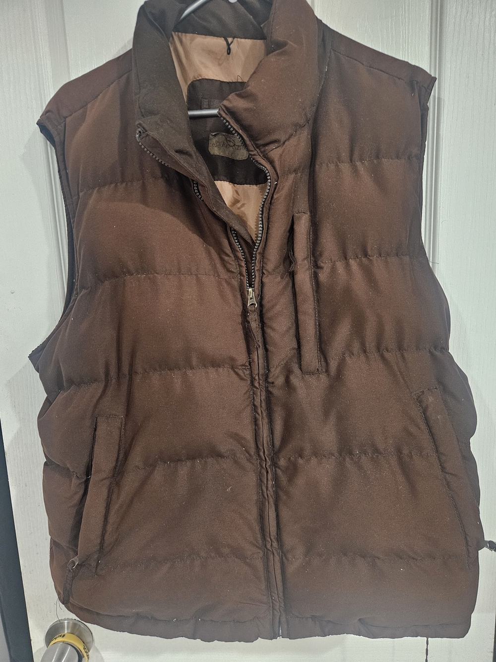 St. JOHNS BAY Brown Quilted Puffer Vest - Men Jackets & Coats